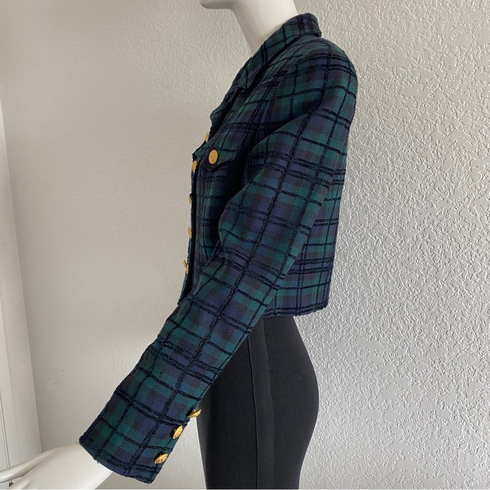 Carlisle navy check double breasted Jacket - Picture 5 of 12